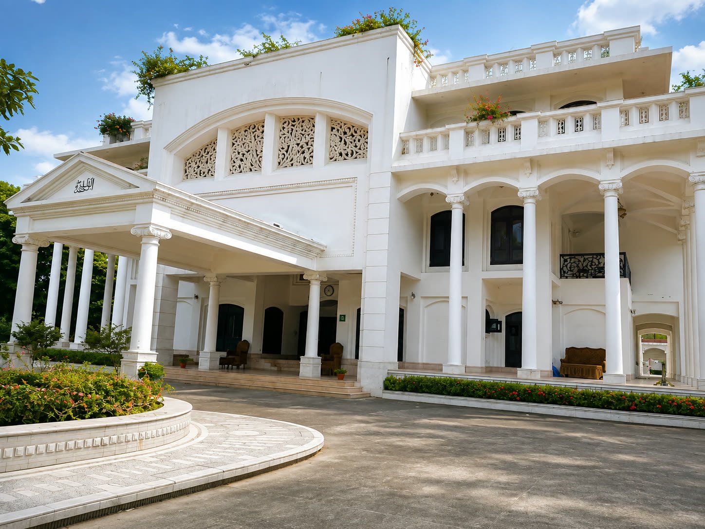 The villa entrance